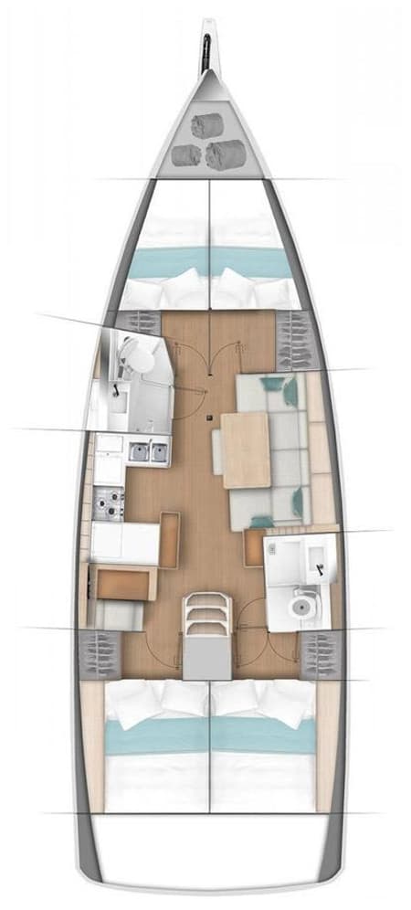 Charter Rental Sailboat Roma in Turkey Layout | Yacht4Less