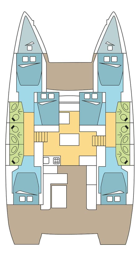 Charter Rental Catamaran Y-NISSI in BVI Layout | Yacht4Less