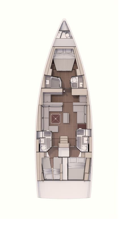 Charter Rental Sailboat Dimpa in Greece Layout | Yacht4Less