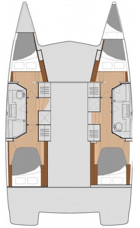 Charter Rental Catamaran Barnacle in Seychelles Layout | Yacht4Less