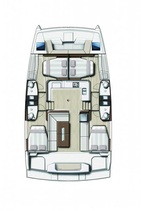 Charter Rental Catamaran Knot A Fantasea in Bahamas Layout | Yacht4Less