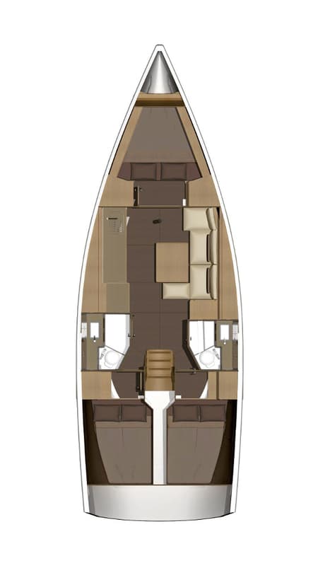 Charter Rental Sailboat Eftychia 3 in Greece Layout | Yacht4Less