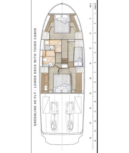 Charter Rental Motorboat Pepper in Croatia Layout | Yacht4Less