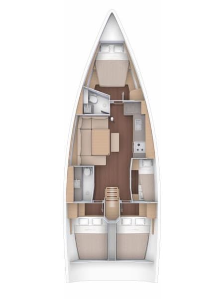 Charter Rental Sailboat Hoosier Lady in BVI Layout | Yacht4Less