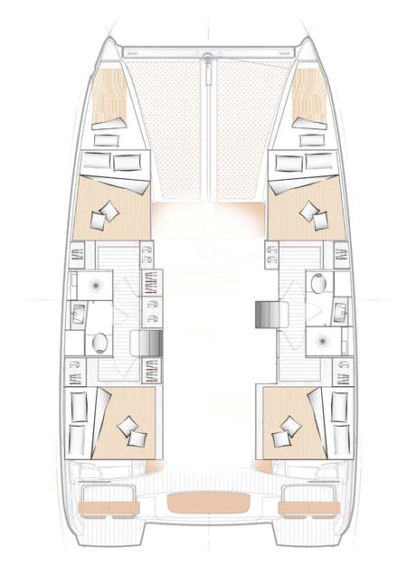 Charter Rental Catamaran Lady Ellen  in Spain Layout | Yacht4Less