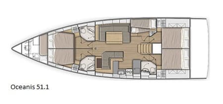 Charter Rental Sailboat O. P in Greece Layout | Yacht4Less