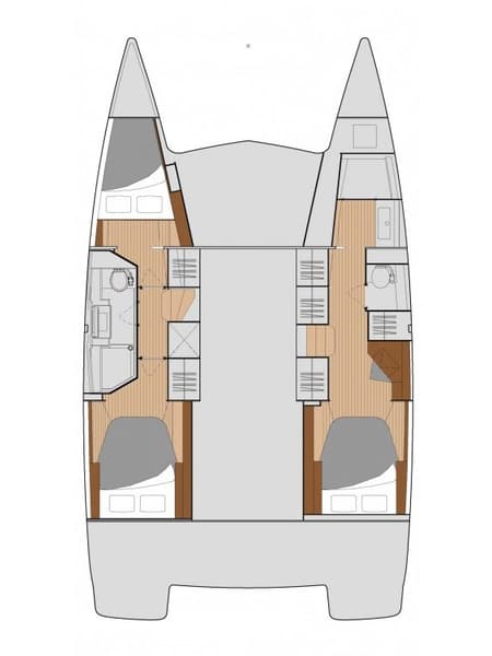 Charter Rental Catamaran Second Wind in USA Layout | Yacht4Less