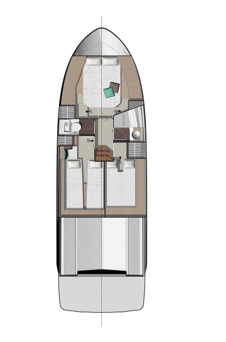 Charter Rental Motorboat Sierra in Croatia Layout | Yacht4Less