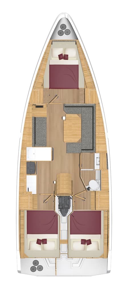 Charter Rental Sailboat Nembus in Croatia Layout | Yacht4Less