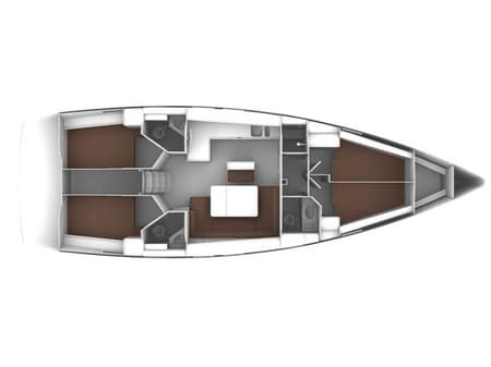 Charter Rental Sailboat Summer Jazz in Croatia Layout | Yacht4Less