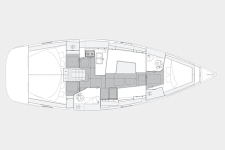Charter Rental Sailboat Eliana in Croatia Layout | Yacht4Less