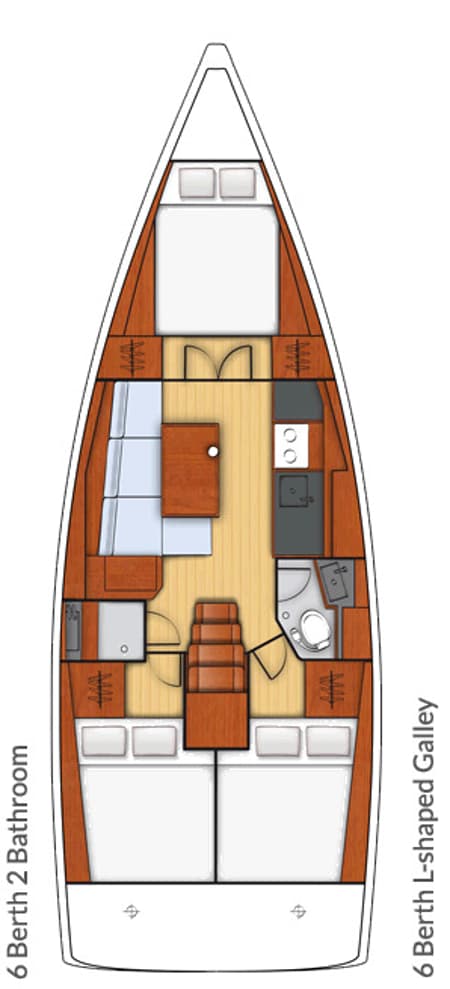 Charter Rental Sailboat Triton 89 in Turkey Layout | Yacht4Less
