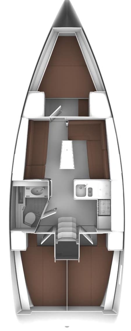 Charter Rental Sailboat Fortunata in Croatia Layout | Yacht4Less
