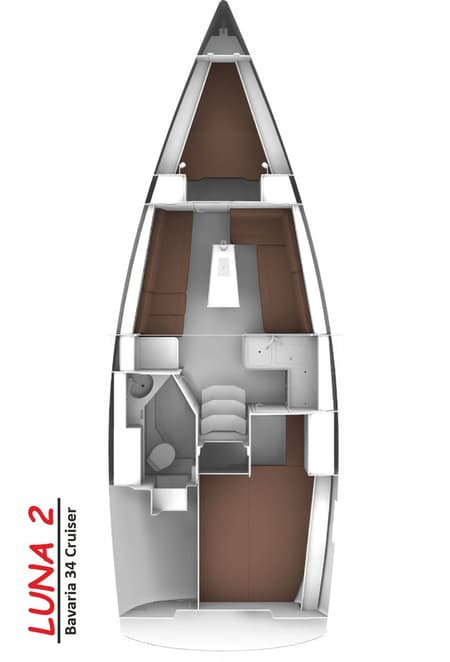Charter Rental Sailboat Luna 2 in Turkey Layout | Yacht4Less