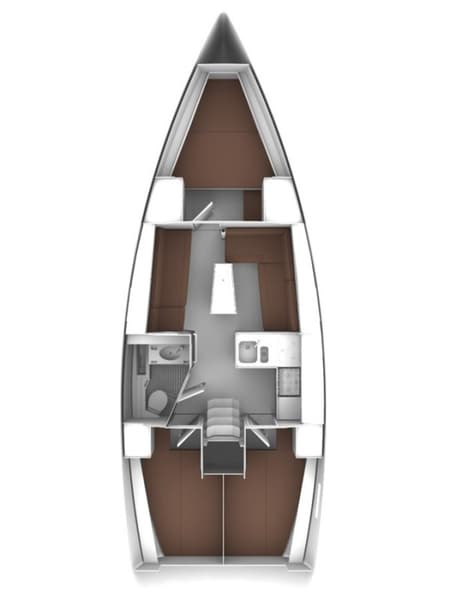 Charter Rental Sailboat Spectrum in Croatia Layout | Yacht4Less