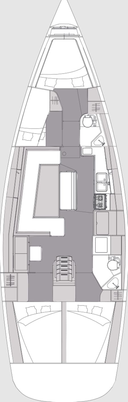 Charter Rental Sailboat Simply the Best in Croatia Layout | Yacht4Less