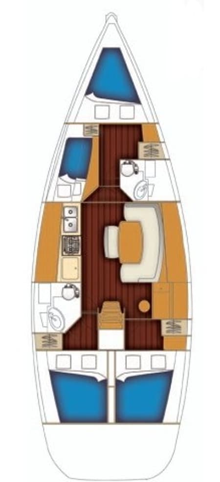 Charter Rental Sailboat Sugar Daddy in Croatia Layout | Yacht4Less