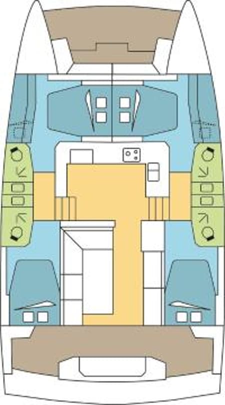 Charter Rental Catamaran The Bath  in Caribbean Layout | Yacht4Less