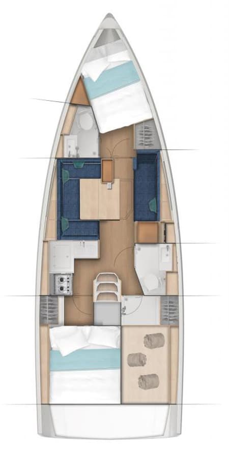 Charter Rental Sailboat Simply The Best in Turkey Layout | Yacht4Less
