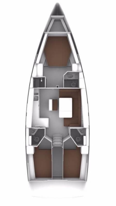 Charter Rental Sailboat Adina in Turkey Layout | Yacht4Less