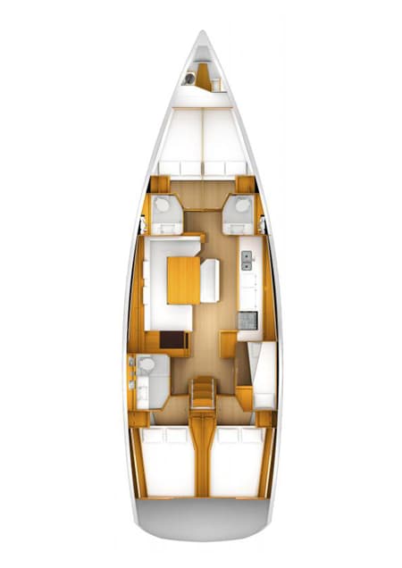 Charter Rental Sailboat Promise in Greece Layout | Yacht4Less