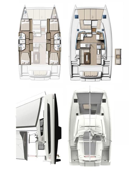Charter Rental Catamaran Ediba Toddler in Turkey Layout | Yacht4Less