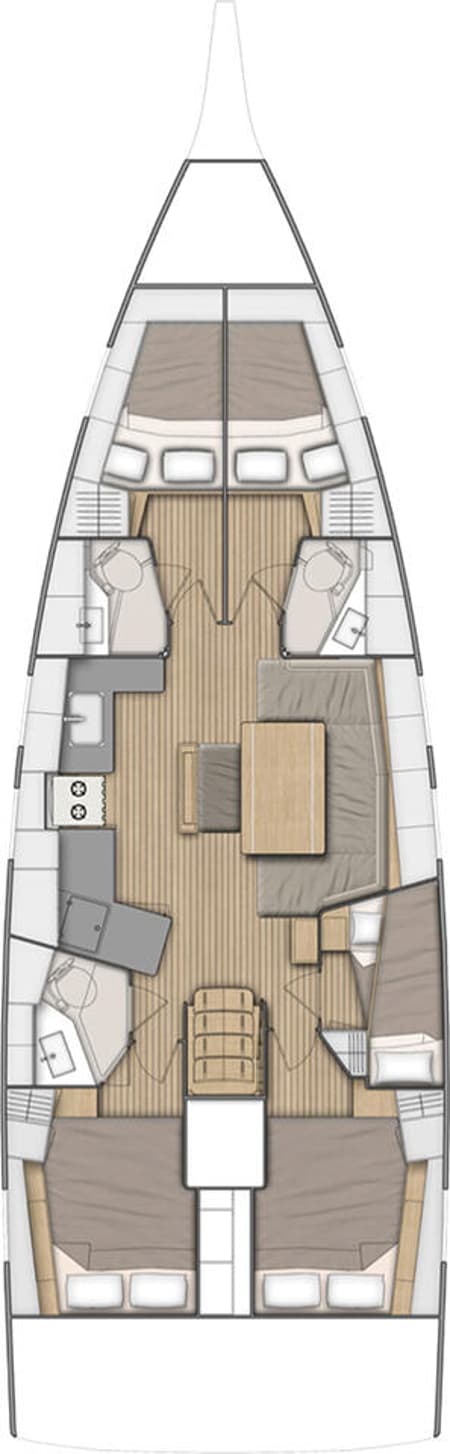 Charter Rental Sailboat BreezY in Turkey Layout | Yacht4Less