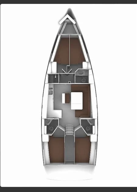 Charter Rental Sailboat Miber Yigit in Turkey Layout | Yacht4Less
