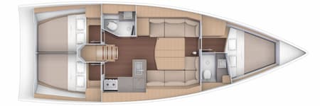 Charter Rental Sailboat Juleroga3 in France Layout | Yacht4Less