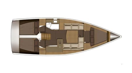 Charter Rental Sailboat Kalliste in France Layout | Yacht4Less