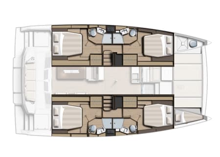 Charter Rental Catamaran Sara in Italy Layout | Yacht4Less