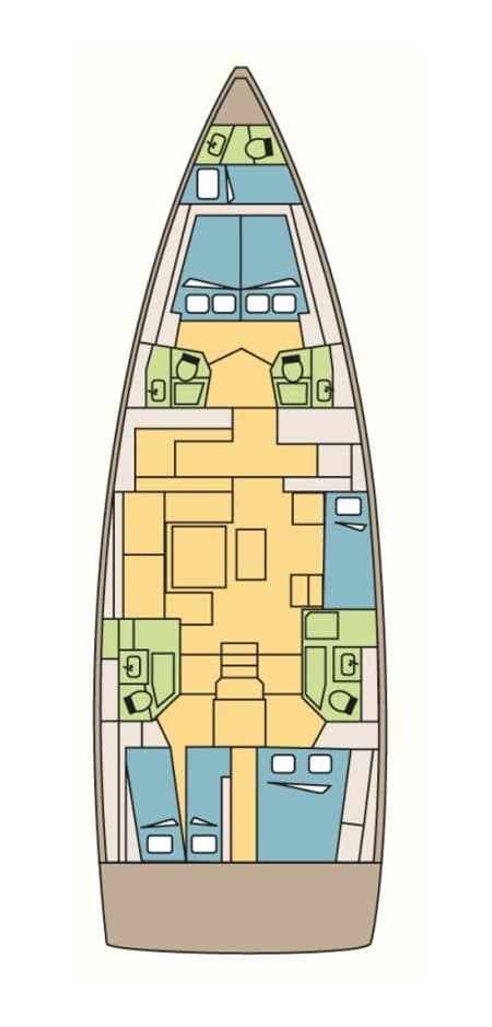 Charter Rental Sailboat IRIS in Italy Layout | Yacht4Less