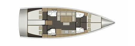 Charter Rental Sailboat Dream Weaver in Greece Layout | Yacht4Less