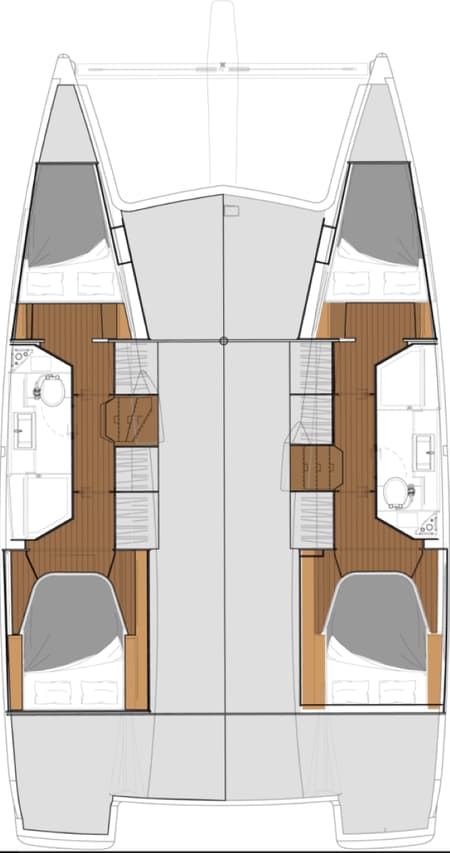 Charter Rental Catamaran Firefly in BVI Layout | Yacht4Less