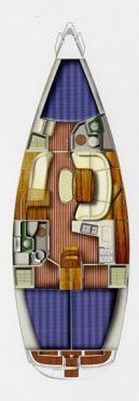 Charter Rental Sailboat Evina in Greece Layout | Yacht4Less