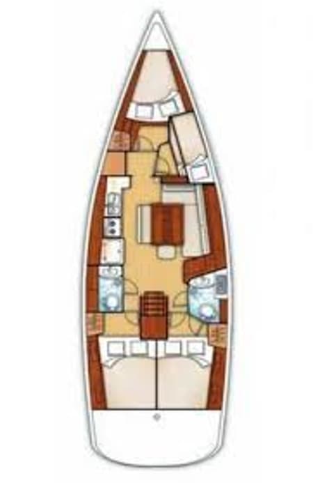 Charter Rental Sailboat Lilium in Turkey Layout | Yacht4Less