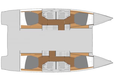 Charter Rental Catamaran Argo I in Greece Layout | Yacht4Less