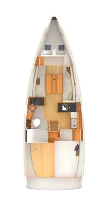 Charter Rental Sailboat In The Mood in Italy Layout | Yacht4Less