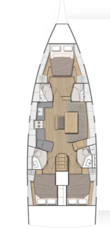 Charter Rental Sailboat Salina in Italy Layout | Yacht4Less