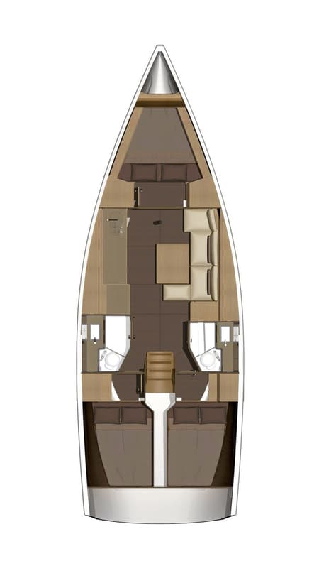 Charter Rental Sailboat Fever in Italy Layout | Yacht4Less