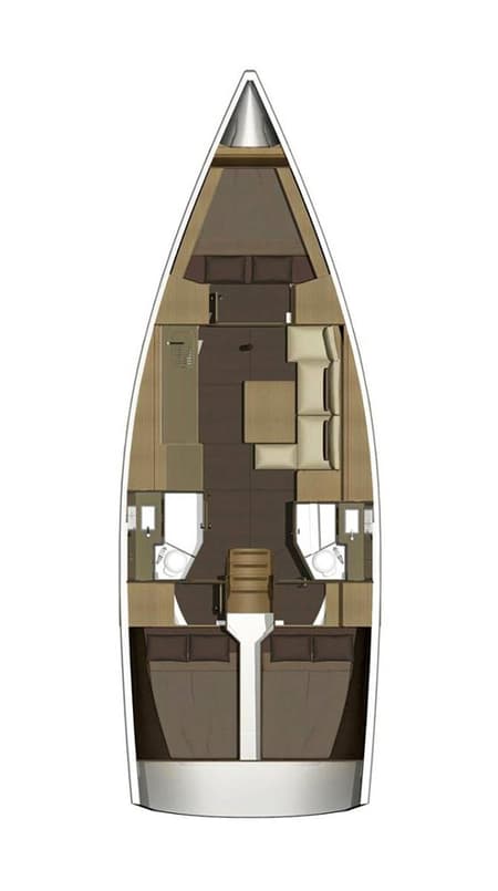 Charter Rental Sailboat Something Stupid in Italy Layout | Yacht4Less