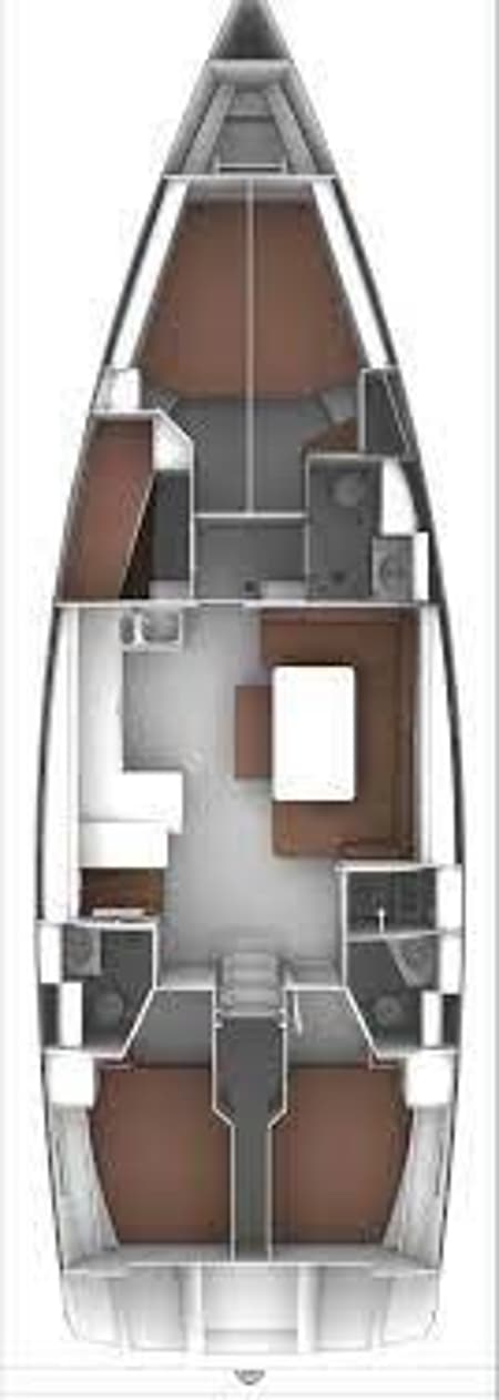 Charter Rental Sailboat Gin Tonic in Greece Layout | Yacht4Less