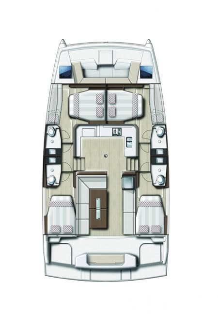 Charter Rental Catamaran La Boheme in Spain Layout | Yacht4Less