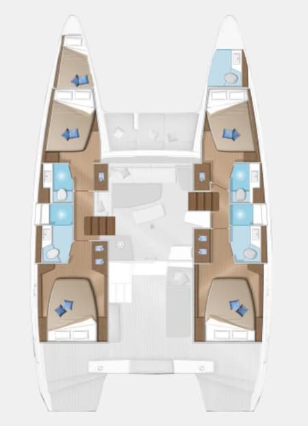 Charter Rental Catamaran Easy to love in Italy Layout | Yacht4Less