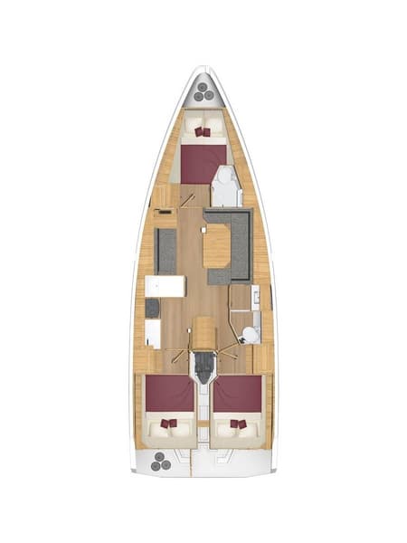 Charter Rental Sailboat Arinna in Turkey Layout | Yacht4Less