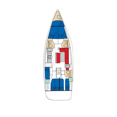 Charter Rental Sailboat Zaniah in Italy Layout | Yacht4Less