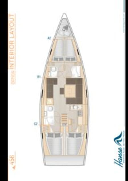 Charter Rental Sailboat Xristina in Greece Layout | Yacht4Less