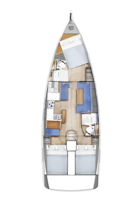 Charter Rental Sailboat Paris in Greece Layout | Yacht4Less