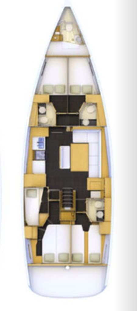 Charter Rental Sailboat El Yelmo in Croatia Layout | Yacht4Less