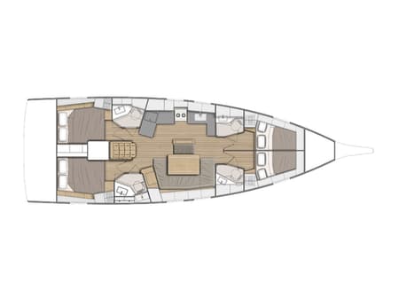 Charter Rental Sailboat WEST in Turkey Layout | Yacht4Less
